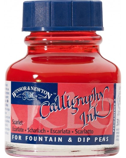 W&N Calligraphy ink 30ml - Scarlet