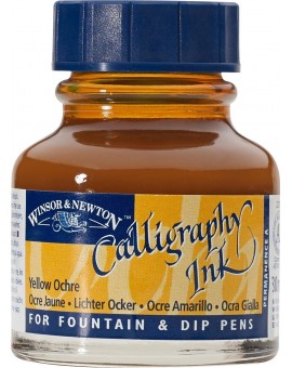 W&N Calligraphy ink 30ml - Yellow Ochre