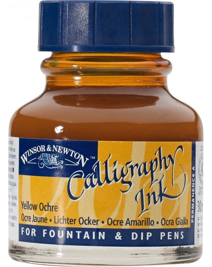 W&N Calligraphy ink 30ml - Yellow Ochre