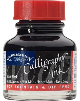 W&N Calligraphy ink 30ml - Matt Black