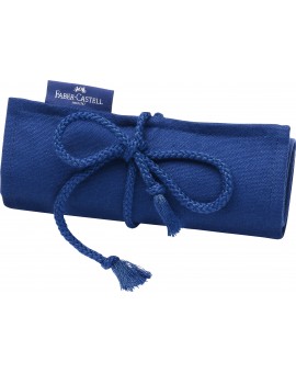 Faber-Castell - Goldfaber roletui in blauw katoen