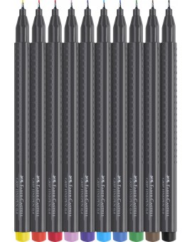 Faber-Castell Grip - set 10 Fineliners 0.4