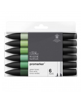 Promarker set 6 green tones