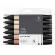 Winsor & Newton Promarker set 6 lichte huidtinten