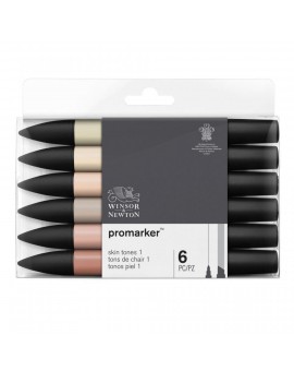 Winsor & Newton Promarker set 6 lichte huidtinten