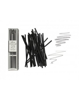 Coates houtskool 25 Thin Sticks