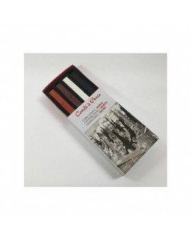 Conté à Paris Matchbox - set 4 carré schetskrijtjes