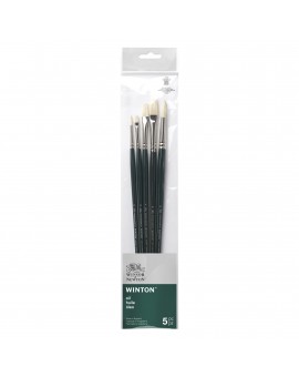 Winsor & Newton Winton - set met 5 olieverfpenselen