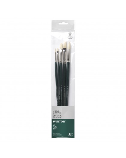 Winsor & Newton Winton - set met 5 olieverfpenselen