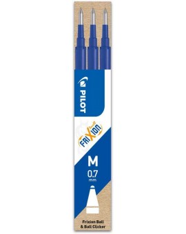 Pilot FriXion Ball 0.7mm refill per 3 (blauw)