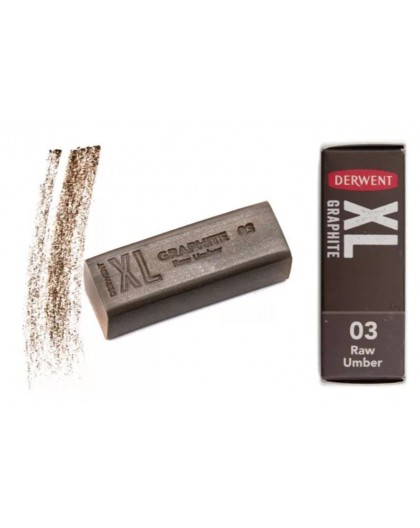 Derwent XL Graphite Block 03 Raw Umber