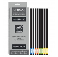 Nitram assortiment 8 houtskoolstaafjes