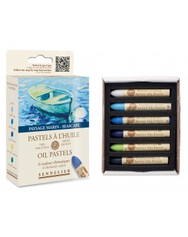 Sennelier oliepastels - set 6 kleuren zeezicht