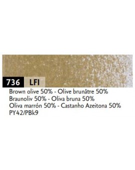 kleurpotlood Luminance 736 - brown olive 50%