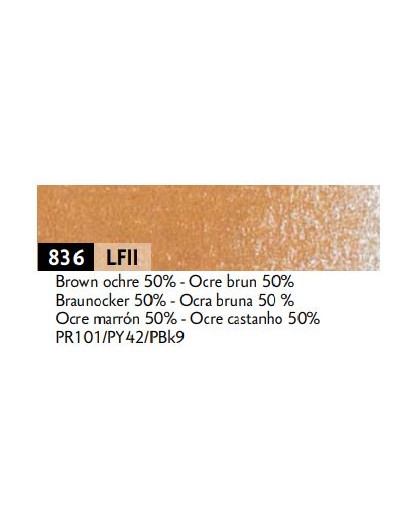 kleurpotlood Luminance 836 - brown ochre 50%