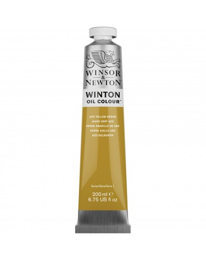W&N Winton Oil Colour - AZO Yellow Green tube 200ml