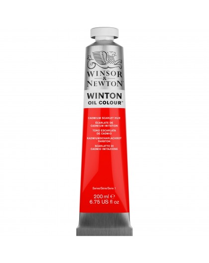 W&N Winton Oil Colour - Cadmium Scarlet hue tube 200ml