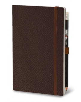 Stiff Leatherlike Notebook Brown (ruled)