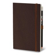 Stiff Leatherlike Notebook Brown (ruled)