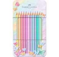 Faber Castell - Sparkle pastel 12 kleurpotloden in blik