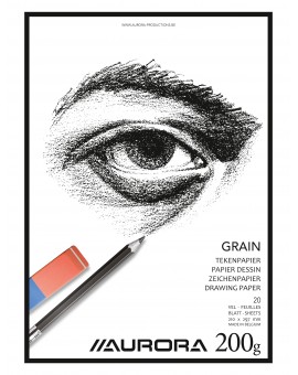 tekenblok Aurora Grain 200gr - A4 (BL11)