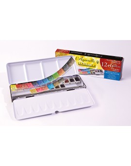 Sennelier 12+6 halve napjes - Extra Fine Quality