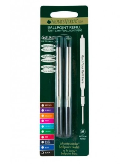Monteverde balpenvulling voor Lamy M zwart