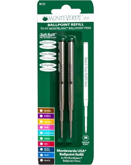Monteverde balpenvulling voor Montblanc M zwart