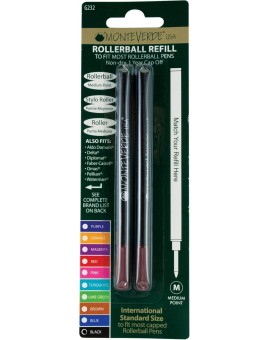 Monteverde universele rollerball vulling M zwart
