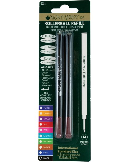 Monteverde universele rollerball vulling M zwart