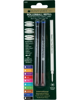 Monteverde universele rollerball vulling M blauw