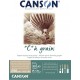 Canson C à Grain toned 250gr - blok 30 vel okergeel - A3