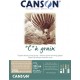 Canson C à Grain toned 250gr - blok 30 vel okergeel - A4