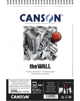 Canson the Wall Bleedproof Marker spiraalblok 200gr/m² - A4