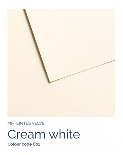 Canson Mi-Teintes Velvet 50x65cm - 601 Cream White