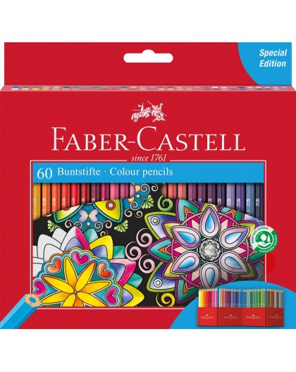 Faber Castell - 60 kleurpotloden in karton