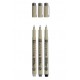 Sakura Pigma Micron 05 fineliner set 3 zwart en grijs