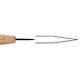 Droge naald met houten steel gepunt lang 1mm