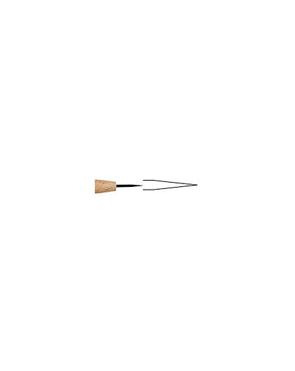Droge naald met houten steel gepunt lang 1.5mm