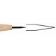 Droge naald met houten steel gepunt lang 2mm